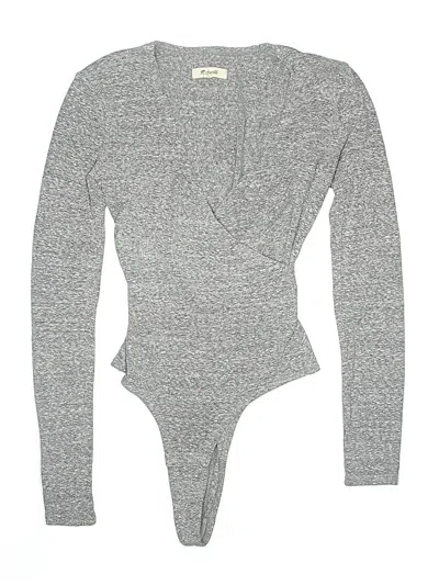 Pre-owned Madewell Bodysuit In Gray