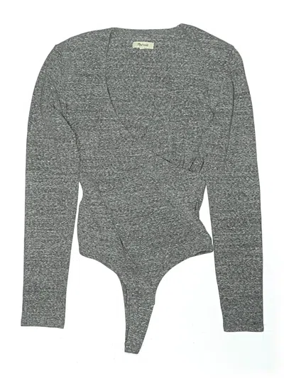 Pre-owned Madewell Bodysuit In Gray