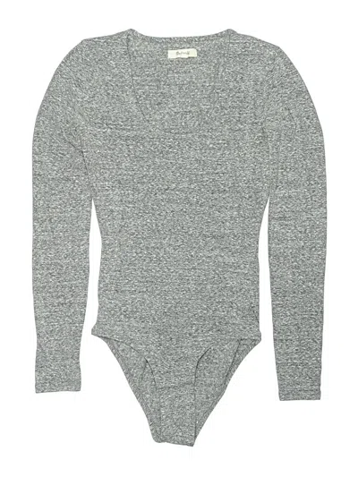 Pre-owned Madewell Bodysuit In Gray