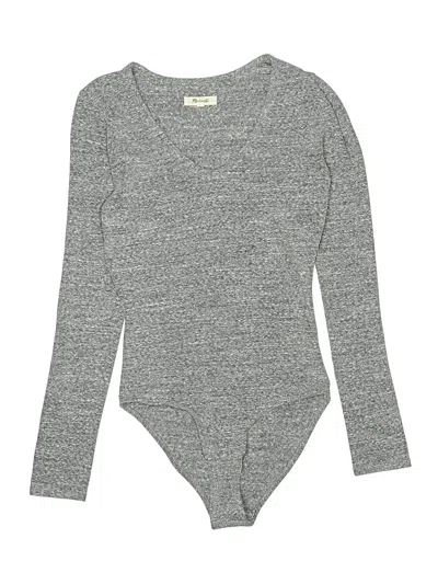 Pre-owned Madewell Bodysuit In Gray