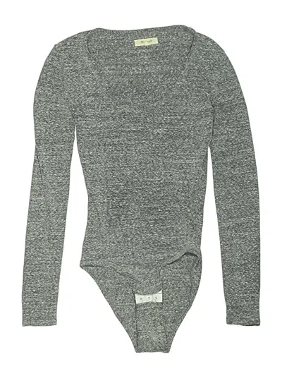 Pre-owned Madewell Bodysuit In Gray