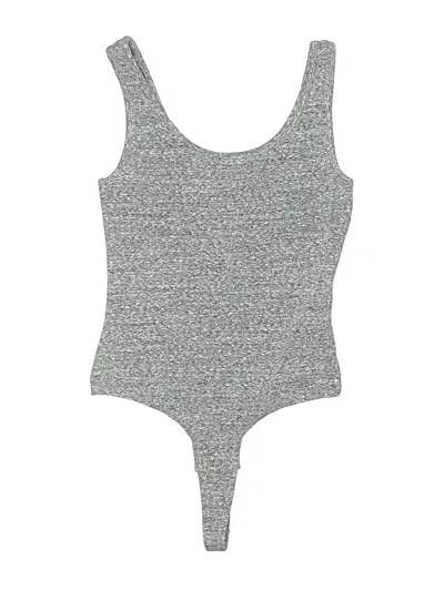 Pre-owned Madewell Bodysuit In Gray