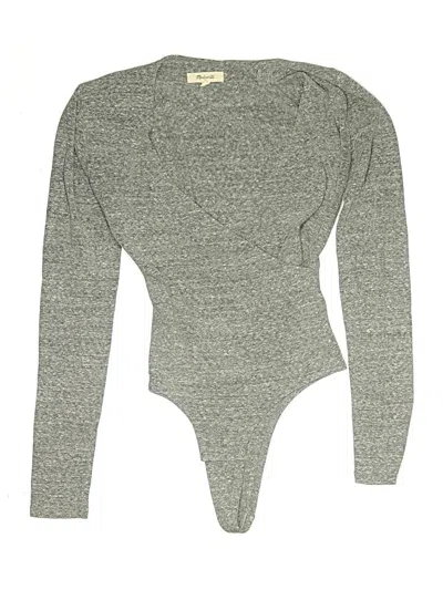 Pre-owned Madewell Bodysuit In Gray
