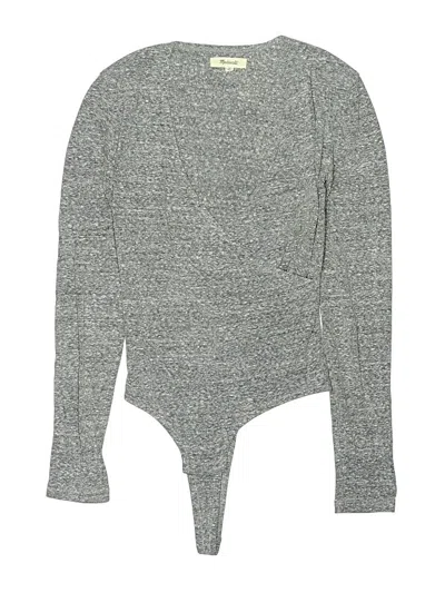 Pre-owned Madewell Bodysuit In Gray