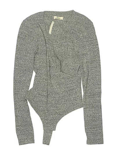 Madewell Bodysuit In Gray