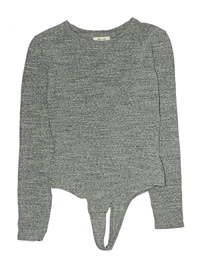 Pre-owned Madewell Bodysuit In Gray