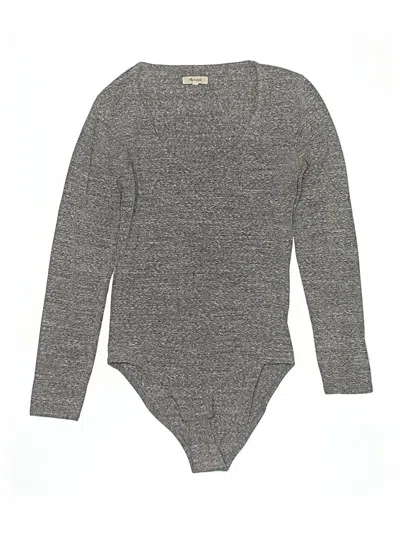 Pre-owned Madewell Bodysuit In Gray