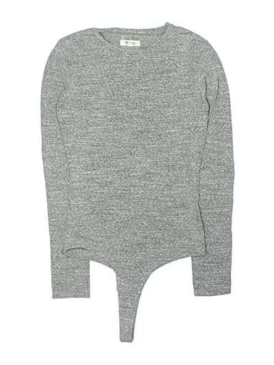 Pre-owned Madewell Bodysuit In Gray