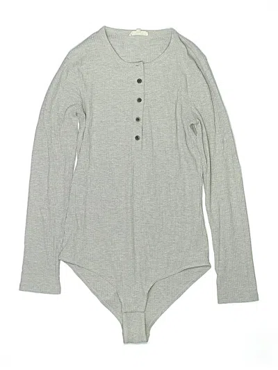 Pre-owned Madewell Bodysuit In Gray