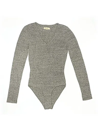 Pre-owned Madewell Bodysuit In Gray