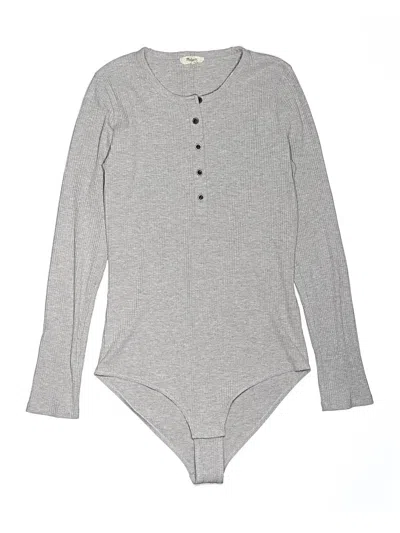 Pre-owned Madewell Bodysuit In Gray