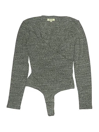 Pre-owned Madewell Bodysuit In Gray