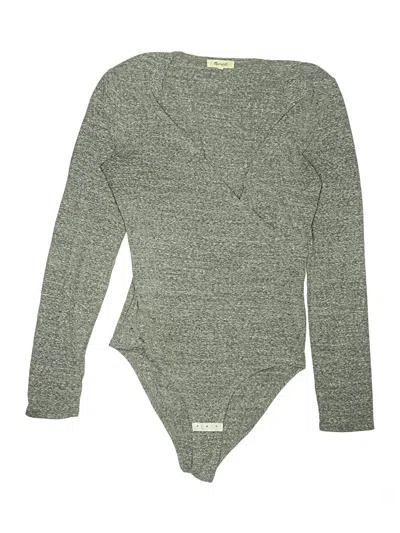 Pre-owned Madewell Bodysuit In Gray