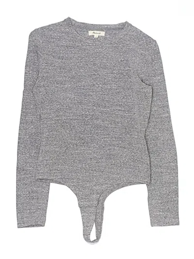 Pre-owned Madewell Bodysuit In Gray