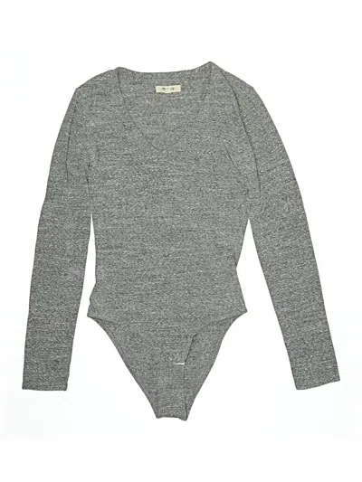 Pre-owned Madewell Bodysuit In Gray