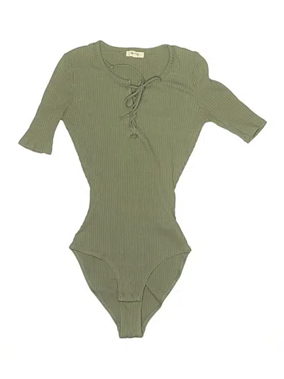 Pre-owned Madewell Bodysuit In Green