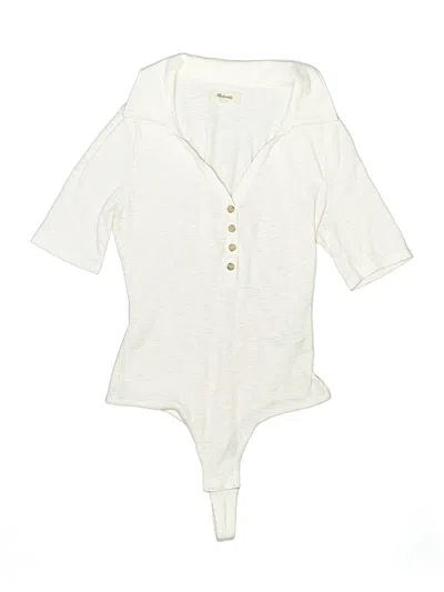 Pre-owned Madewell Bodysuit In Ivory
