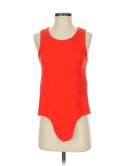 Pre-owned Madewell Bodysuit In Orange