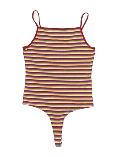 Pre-owned Madewell Bodysuit In Orange