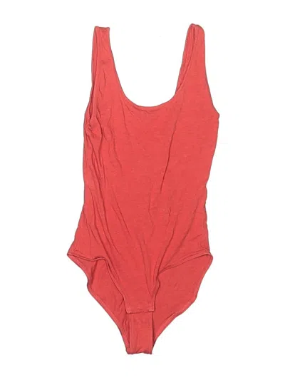 Pre-owned Madewell Bodysuit In Orange