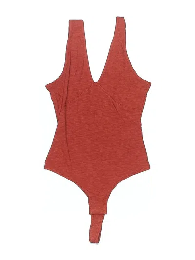 Pre-owned Madewell Bodysuit In Red