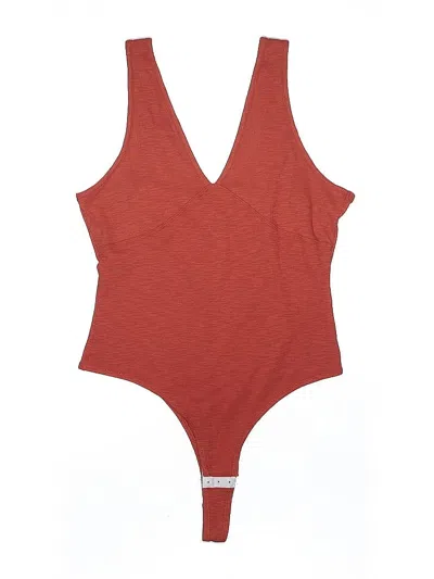 Pre-owned Madewell Bodysuit In Red