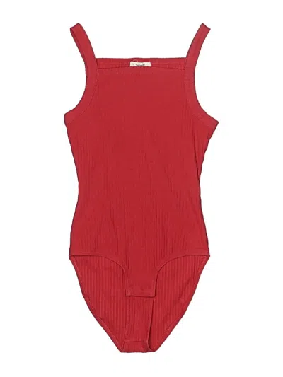 Pre-owned Madewell Bodysuit In Red