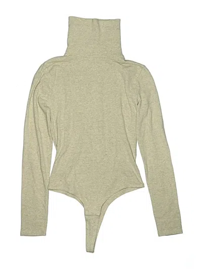 Pre-owned Madewell Bodysuit In Tan