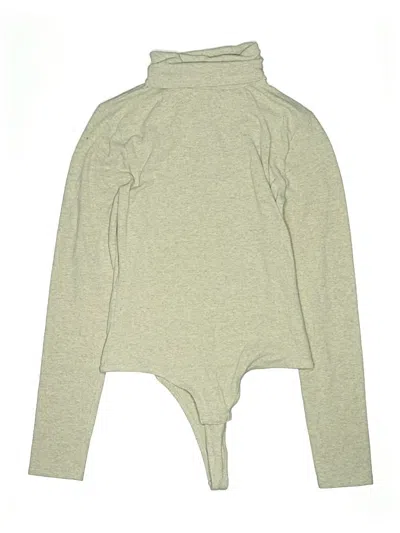 Pre-owned Madewell Bodysuit In Tan
