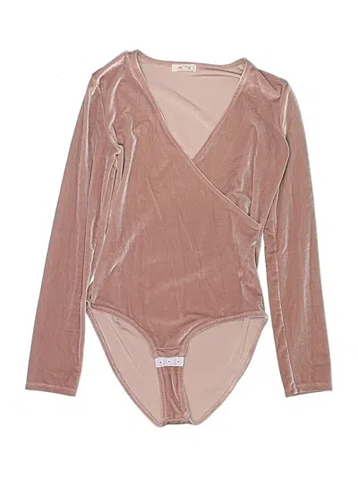 Pre-owned Madewell Bodysuit In Tan