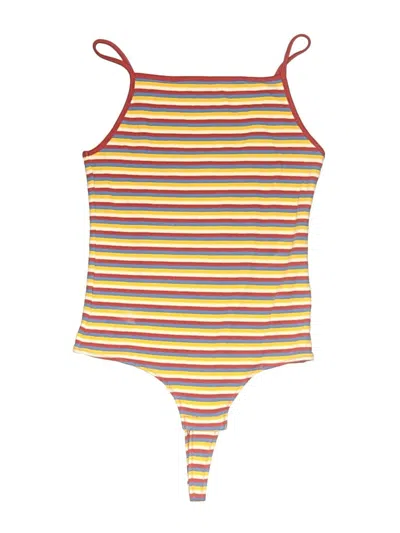 Pre-owned Madewell Bodysuit In Yellow