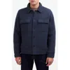 Madewell Boiled Wool Shirt-jacket In Blue