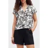 Madewell Boxy Cap Sleeve Linen Button-up Shirt In Lighthouse