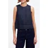 Madewell Denim Boxy Shell Top In Essex Wash Essex Wash In Essex Wash