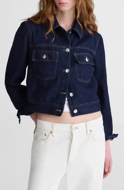 Madewell Denim Boxy Trucker Jacket In Blue