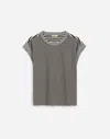 Madewell Boxy Muscle Tee In Gray