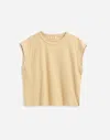 Madewell Boxy Muscle Tee In Yellow Clay