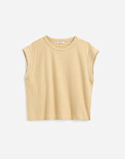 Madewell Boxy Muscle Tee In Yellow Clay
