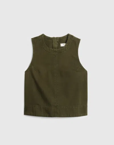 Madewell Boxy Shell Top In Green