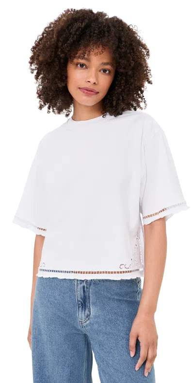 Madewell The Boxy Crop Tee In White