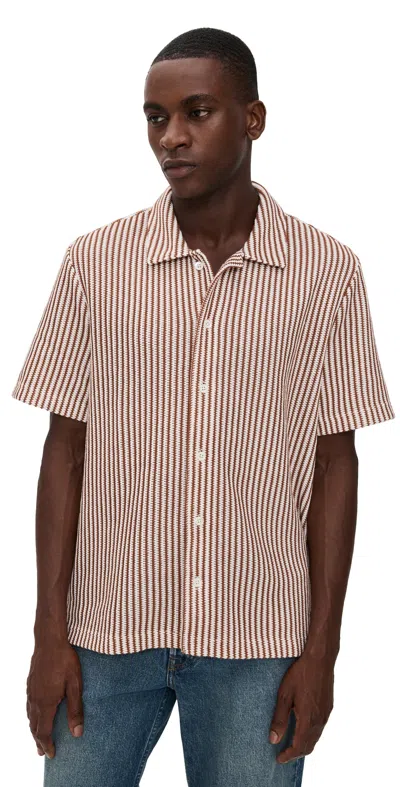 Madewell Brick Lane Shirt Cinnamon Stick In Brown