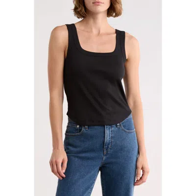 Madewell Brightside Luma Tank In Black