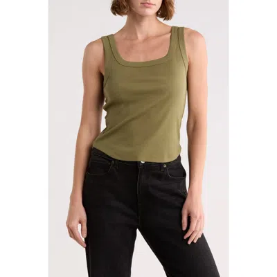 Madewell Brightside Luma Tank In Green