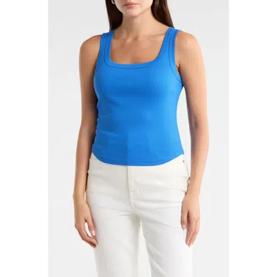 Madewell Brightside Luma Tank In Retro Blue