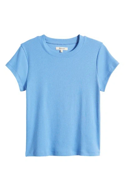 Madewell Brightside Rib T-shirt In Blue