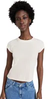 Madewell Brightside Short Andy Tee In Eyelet White