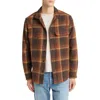 Madewell Plaid Midweight Flannel Button-up Shirt In Dark Roast