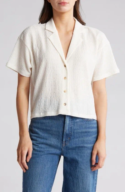 Madewell Buffet Crinkle Top In Lighthouse