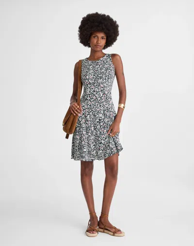 Madewell Button-front Boatneck Mini Dress