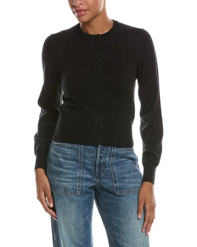 Madewell Button Front Cardigan In Black
